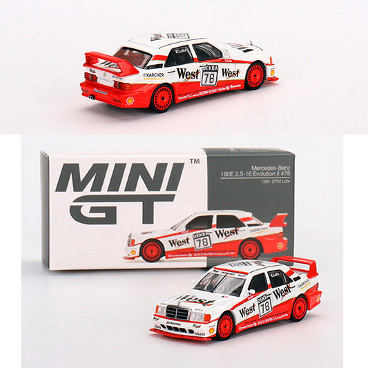 Mini GT Mercedes Benz 190E 2.5-16 Evo II #78 Lohr DTM 1991 (1/64) (395)