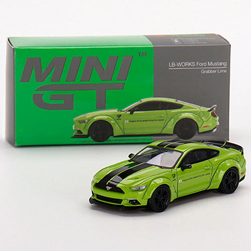 Mini GT LB Works Ford Mustang Grabber Lime (1/64) (426)