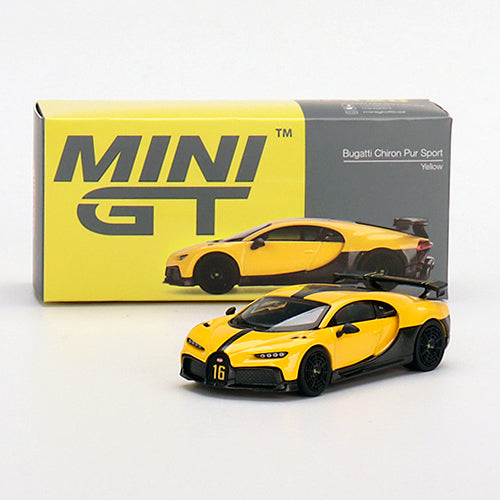 Mini GT Bugatti Chiron Pur Sport Yellow LHD (1/64) (428)