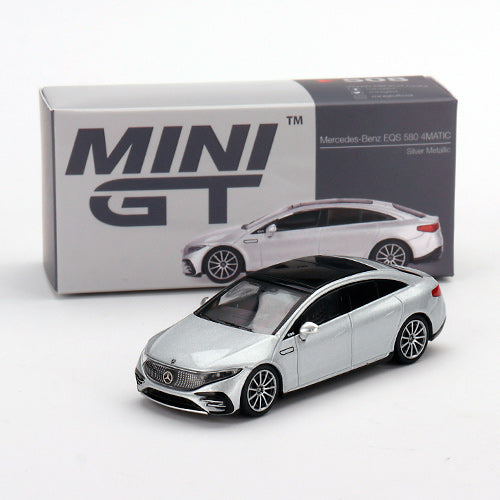 Mini GT Mercedes-Benz EQS 580 4Matic Silver RHD (1:64) (508)