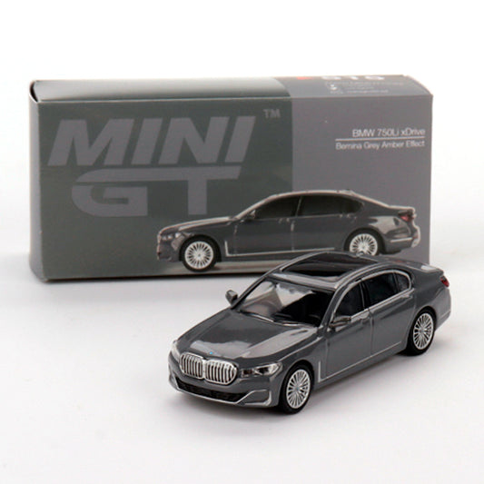 Mini GT BMW 750Li xDrive Bernina Grey Amber Effect LHD (1/64) (515)