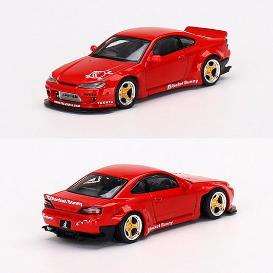 Mini GT Nissan Silvia S15 Rocket Bunny Red (1/64) (527)