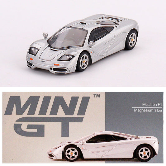 Mini GT McLaren F1 Magnesium Silver LHD (555) (1:64)