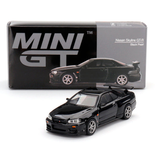 Mini GT Nissan Skyline GT-R R34 V-Spec Black Pearl (570) (1:64)