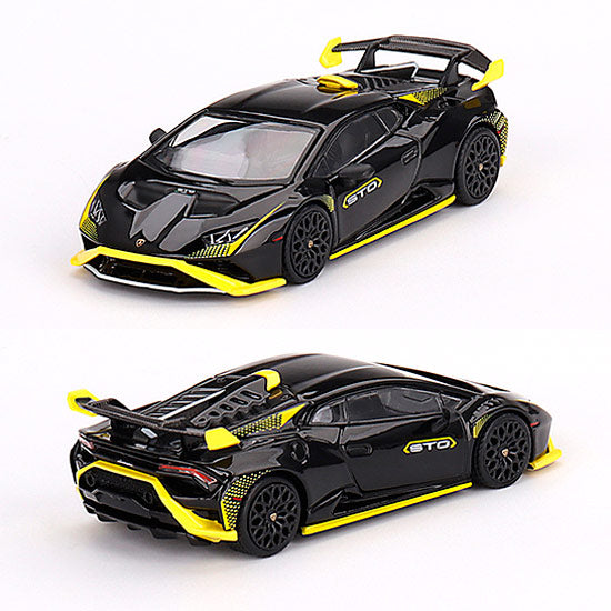 Mini GT Lamborghini Huracan STO Nero Noctis (638) (1:64) – AGR Models