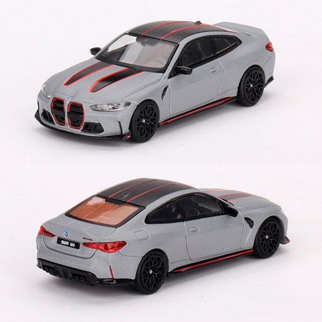 Mini GT BMW M4 CSL Frozen Brooklyn Grey (641) (1:64)