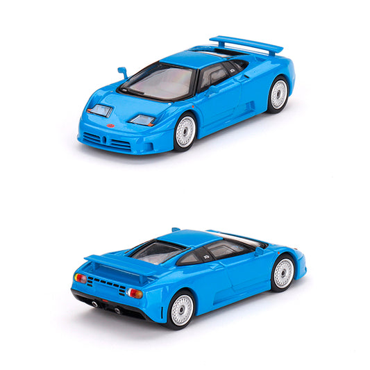 Mini GT Bugatti EB110 GT Blue (644) (1:64)