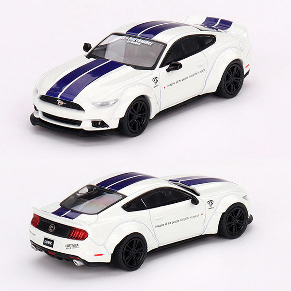 Mini GT Ford Mustang GT LB-Works White (646) 1:64 (Small Dent In Box)