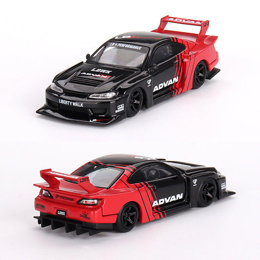 Mini GT LB-Super Silhouette Nissan Silvia S15 Advan (649) (1:64 Scale)