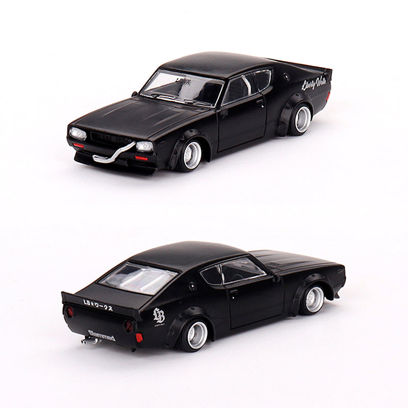 Mini GT Nissan Skyline Kenmeri Liberty Walk Matt Black (655) (1:64 ...