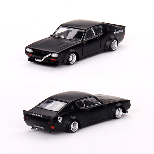 Mini GT Nissan Skyline Kenmeri Liberty Walk Matt Black (655) (1:64)