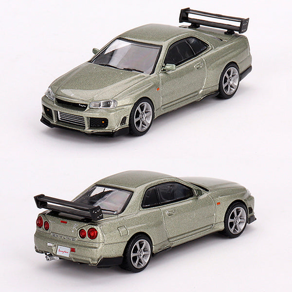 697 Nissan Skyline GT-R R34 Tommykaira R-z Millennium Jade Mini GT ...