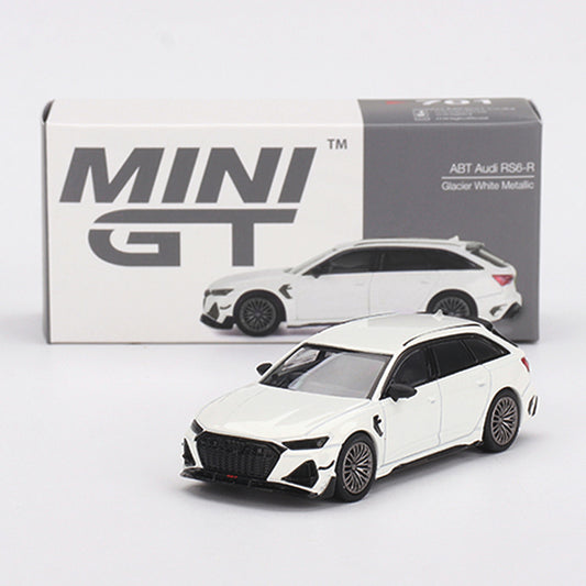 Mini GT ABT Audi RS6-R Glacier White Metallic (701) (1:64)