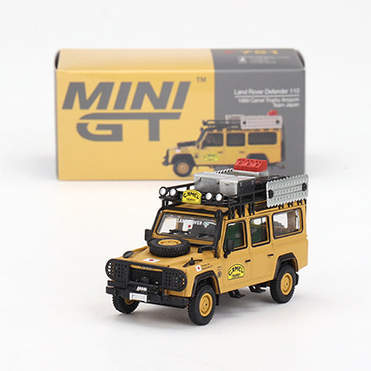 Mini GT Land Rover Defender 110 Team Japan 1989 Camel Trophy (751)