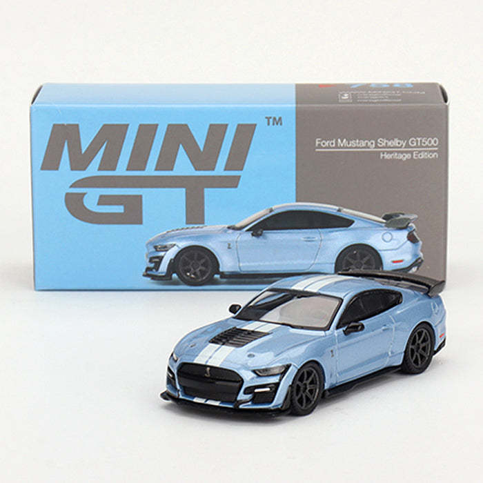 Mini GT Ford Mustang Shelby GT500 Heritage Edition Blue (758) (1:64)