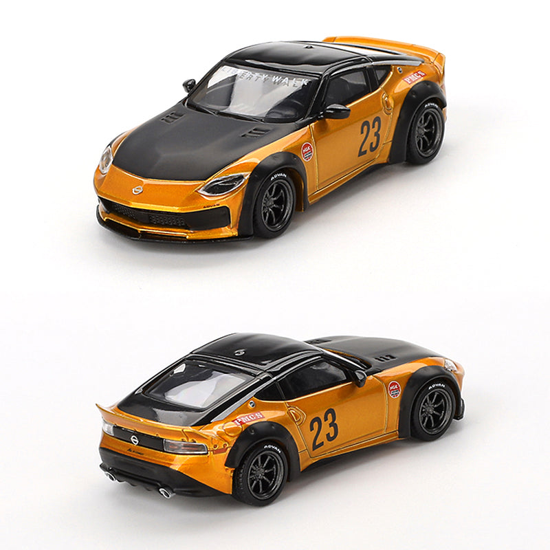 Mini GT Nissan Fairlady Z LB Nation Works LB Gold (782) (1:64 Scale)