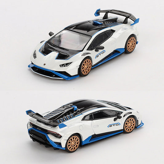 Mini GT Lamborghini Huracan STO Biano Asopo White (788) (1:64 Scale)