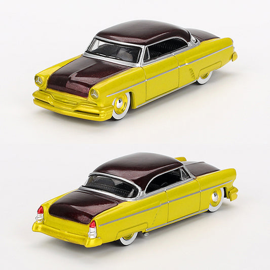 Mini GT Lincoln Capri Hot Rod 1954 Lime Yellow (794) (1:64)