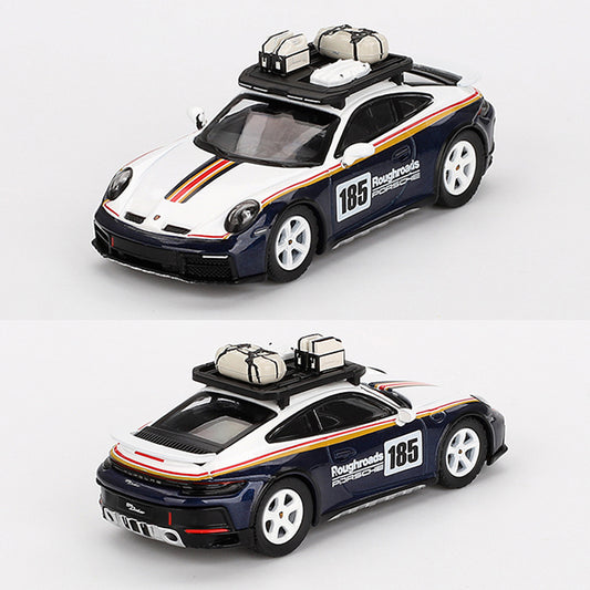 Mini GT Porsche 911 Dakar Shade Rallye Design White / Blue (805) 1:64