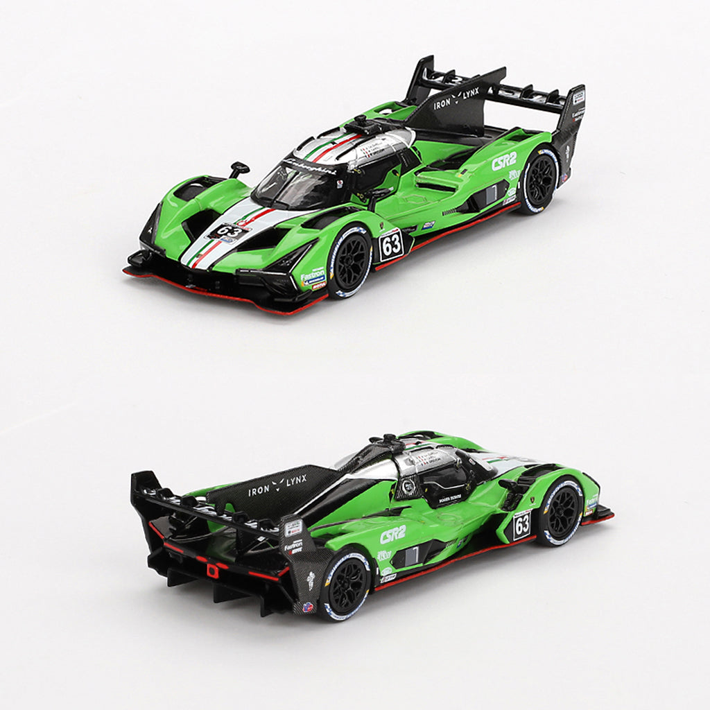 Mini GT Lamborghini SC63 #63 Iron Lynx 2024 IMSA Sebring 12Hrs (816)