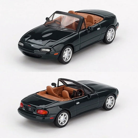 Mini GT Mazda Eunos MX-5 Roadster V-Special Green (838) (1:64 Scale)