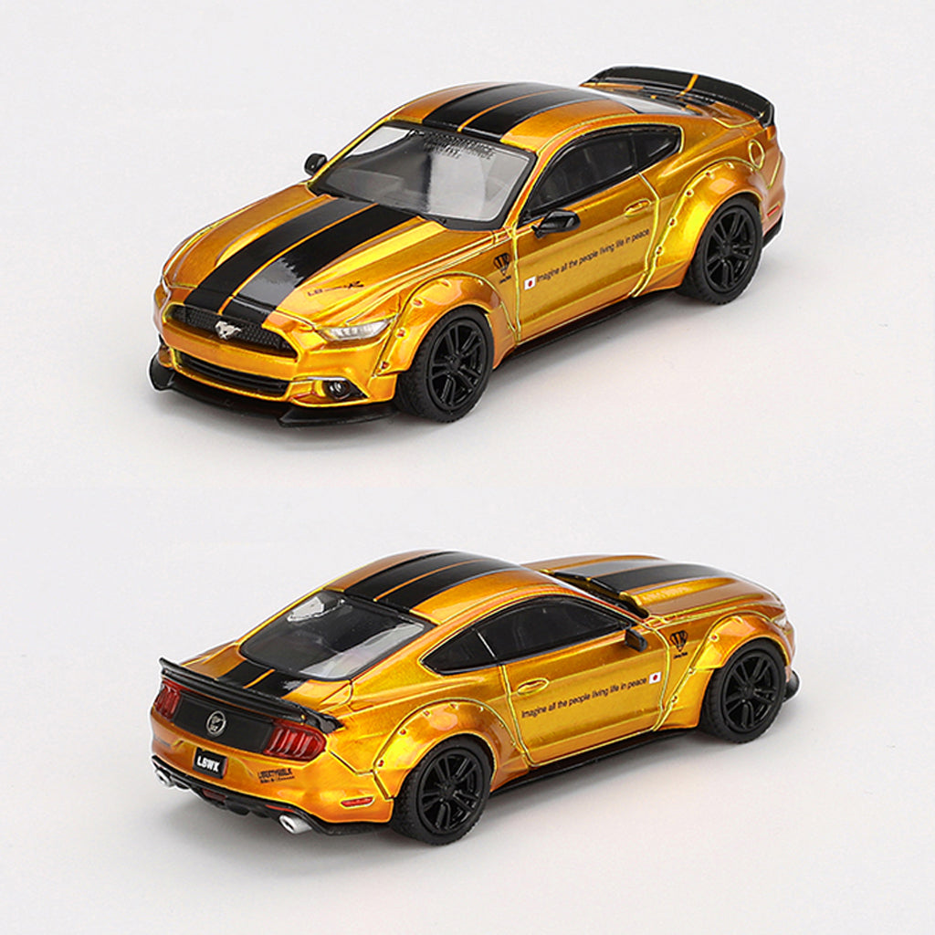 Mini GT LB-Works Ford Mustang LB Gold (847) (1:64 Scale)