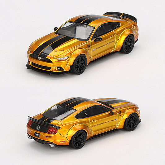 Mini GT LB-Works Ford Mustang LB Gold (847) (1:64 Scale)