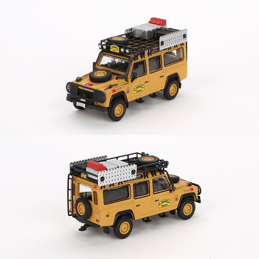 Mini GT Land Rover Defender 110 Team Turkey 1989 Camel Trophy (856)