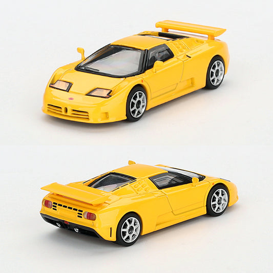 Mini GT Bugatti EB110 Super Sport Giallo Bugatti Yellow (866) (1:64)