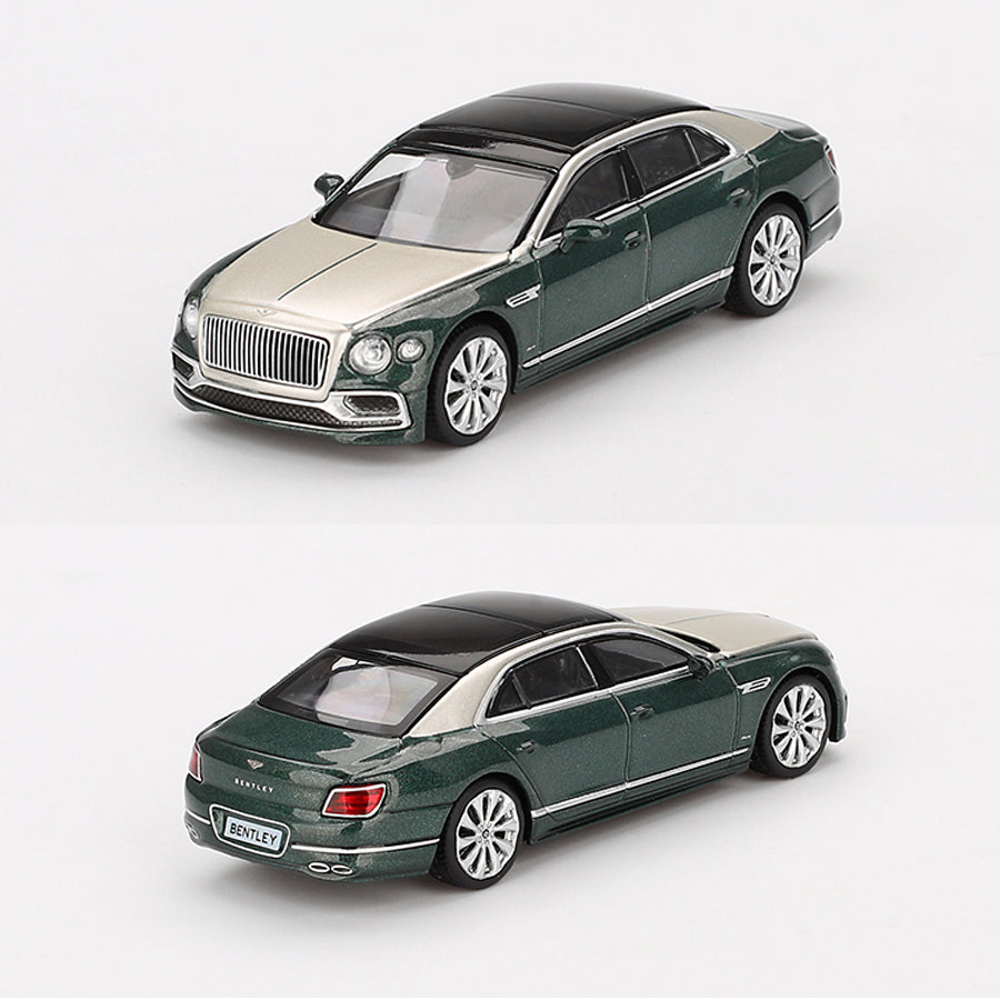 Mini GT Bentley Flying Spur White Sand Verdant (867) (1:64 Scale)