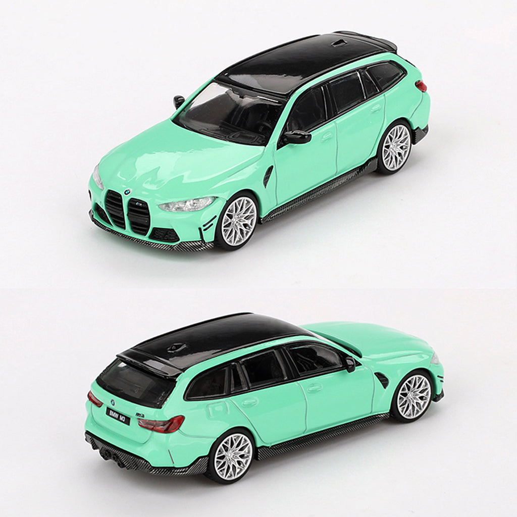 Mini GT BMW M3 M Performance Touring Mint Green (897) (1:64 Scale)