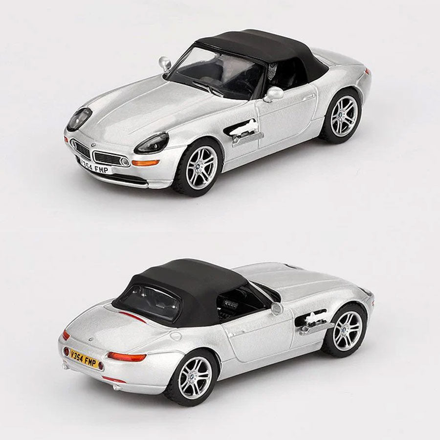 Mini GT BMW Z8 Silver - The World Is Not Enough James Bond 007 (1:64)
