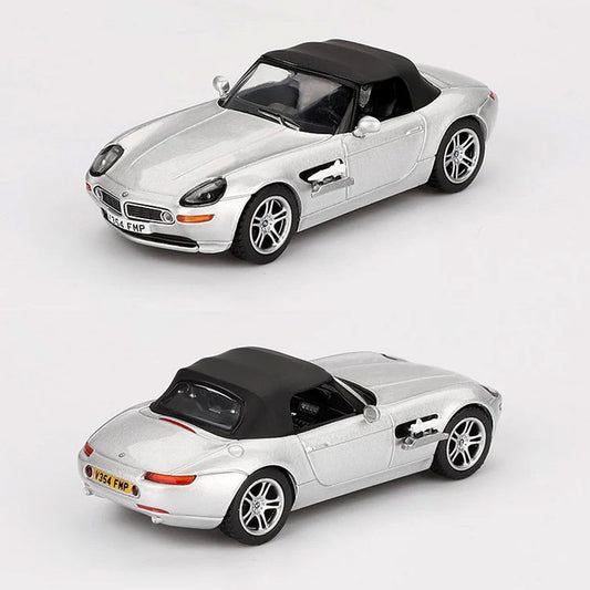 Mini GT BMW Z8 Silver - The World Is Not Enough James Bond 007 (1:64)