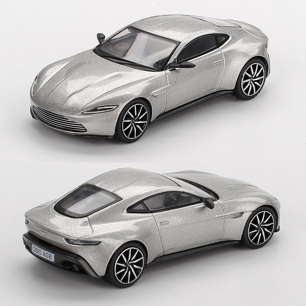 Mini GT Aston Martin DB10 Silver - Spectre James Bond 007 (910) (1:64)