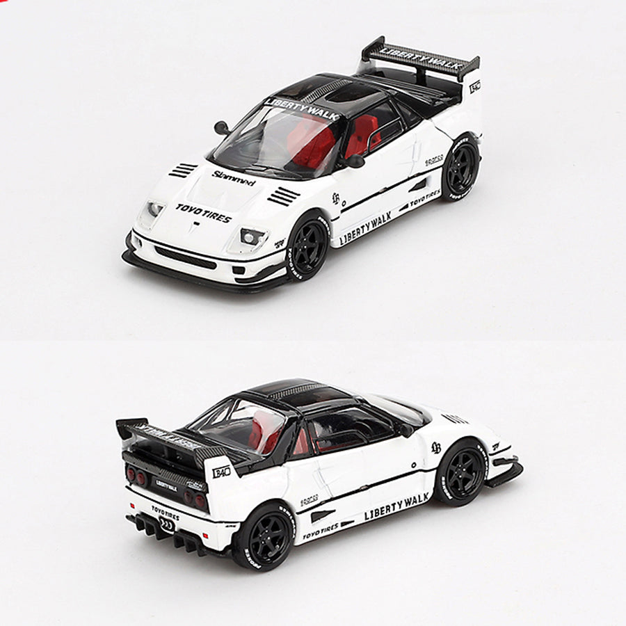 Mini GT Mazda AZ-1 Liberty Walk LB40 White 2024 Tokyo Salon (953) 1:64