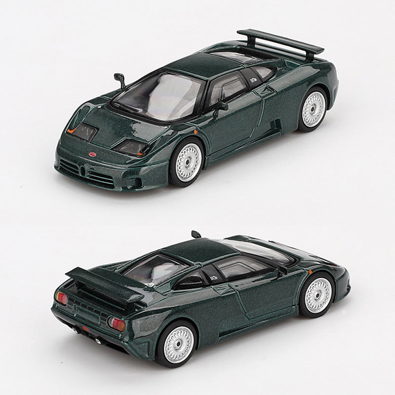 Mini GT Bugatti EB110 GT Verde Scuro Dark Green (968) (1:64 Scale)