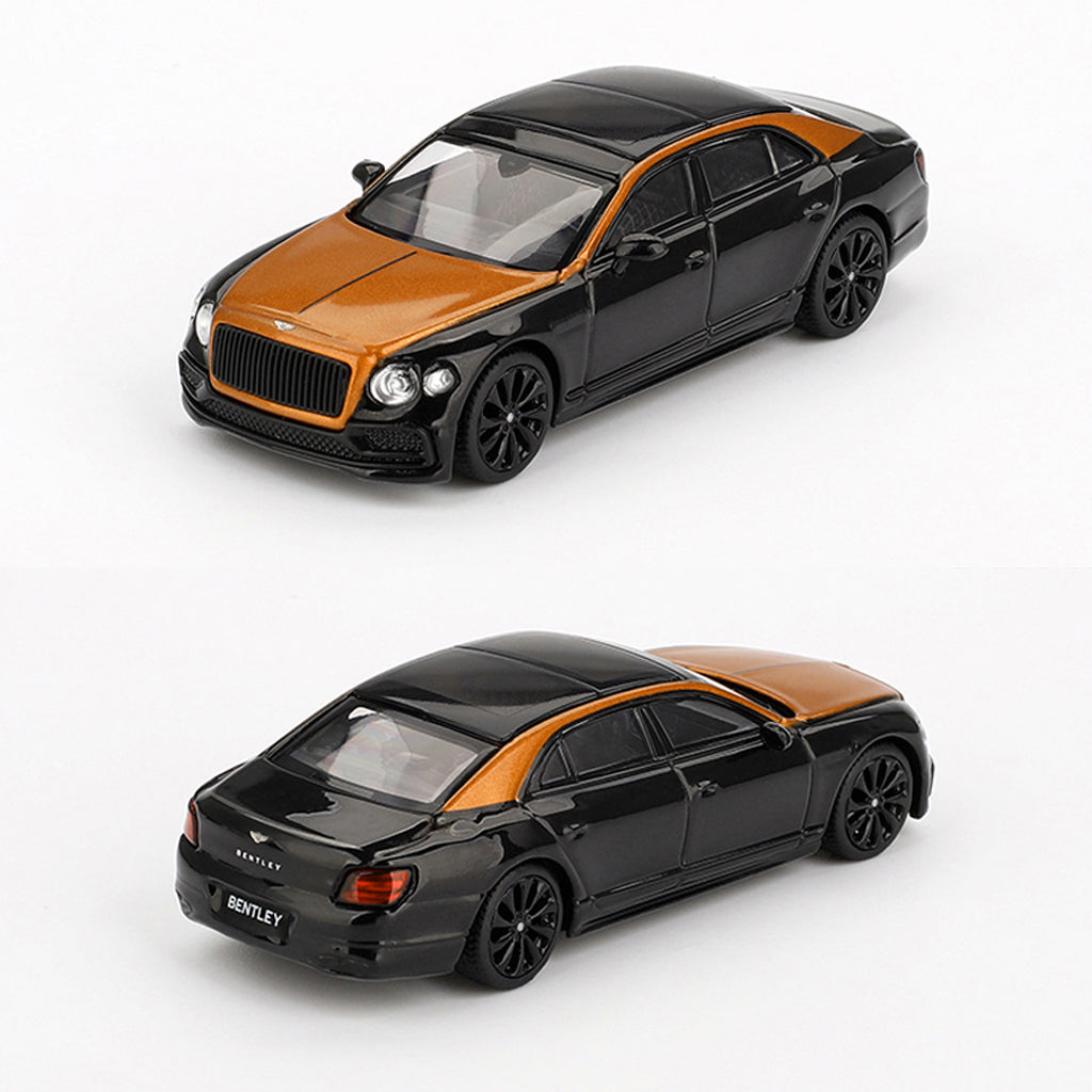 Mini GT Bentley Flying Spur Orange Flame / Onyx (991) (1:64 Scale)