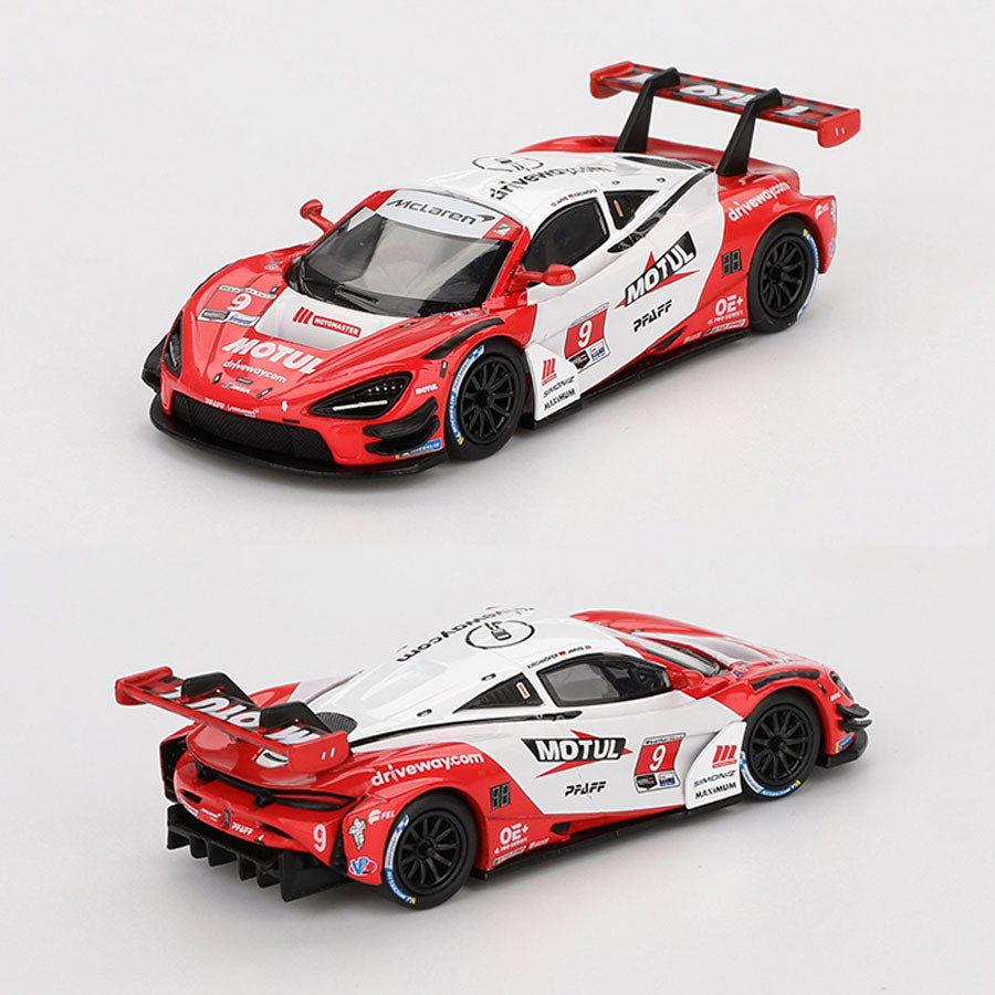 Mini GT McLaren 720S GT3 Evo 2024 IMSA Laguna Seca Pfaff (993) (1:64)