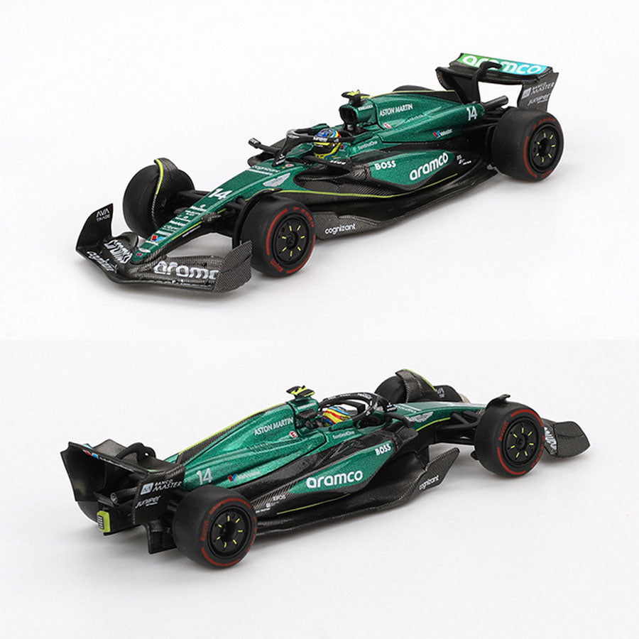 Mini GT Aston Martin AMR24 F1 Bahrain 2024 #14 Fernando Alonso (999)