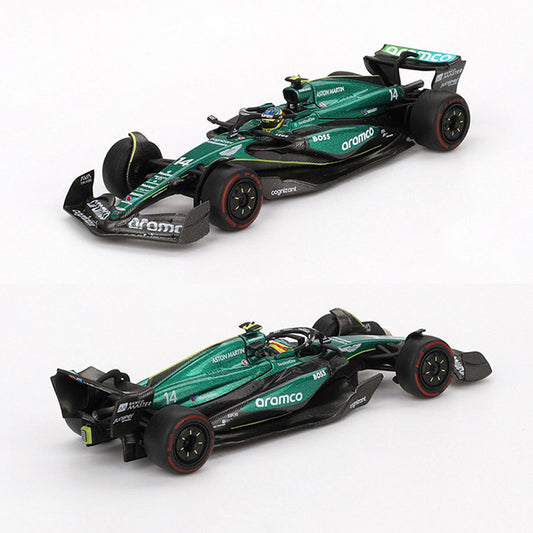 Mini GT Aston Martin AMR24 F1 Bahrain 2024 #14 Fernando Alonso (999)