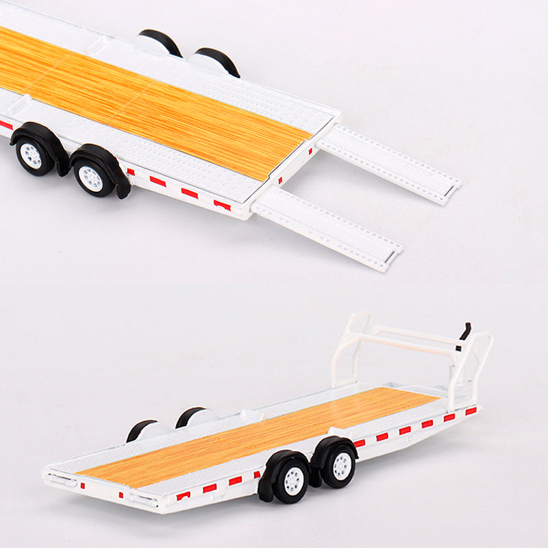 Mini GT Car Hauler Trailer Type C White (1:64)