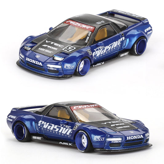 Mini GT Kaido House Honda NSX Evasive V2 Blue (137) (1:64)