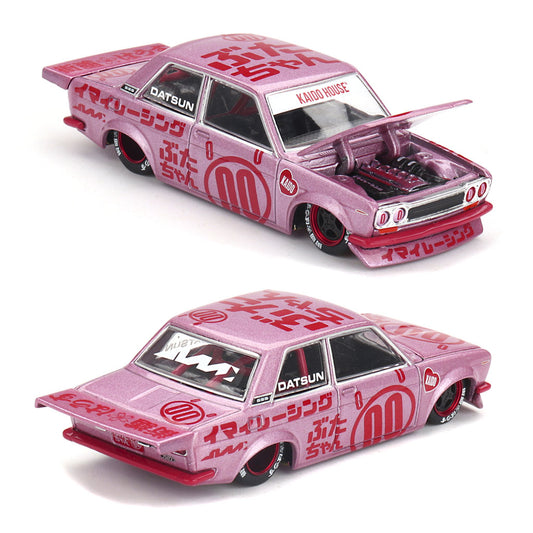 Mini GT Kaido House Datsun 510 Pro Street BUTA V1 Pink (161) (1:64)