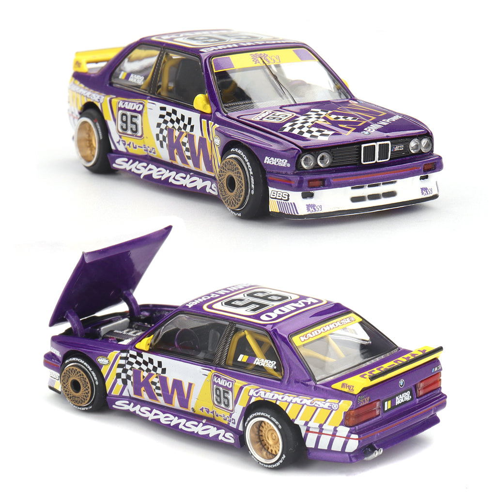 Mini GT Kaido House BMW E30 M3 Kaido KW Suspensions V1 (194) (1:64)