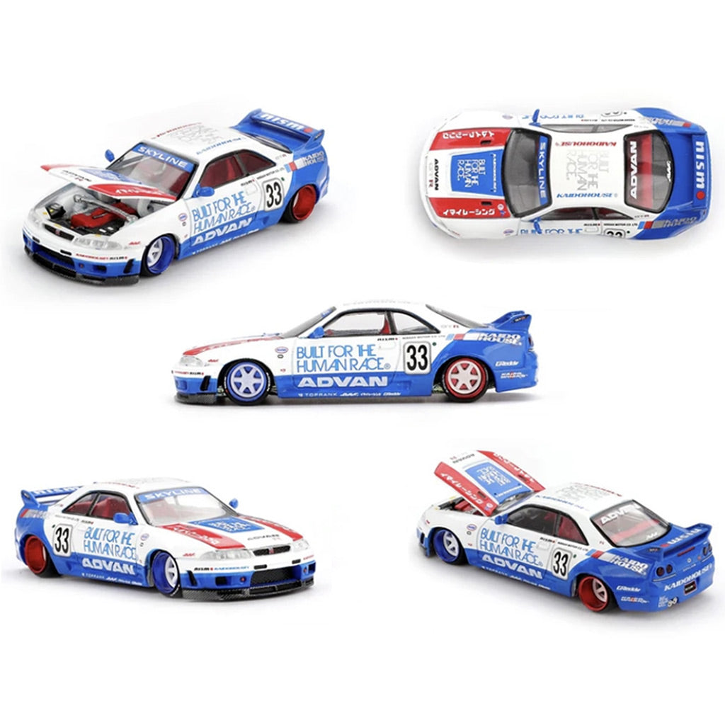 Mini GT Nissan Skyline GT-R R33 BFTHR V1 Kaido House (213) 1:64 Scale