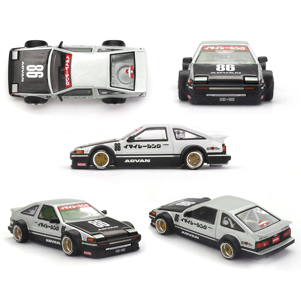 Mini GT Toyota Sprinter Trueno Kaido Street V2 Silver / Black (218)