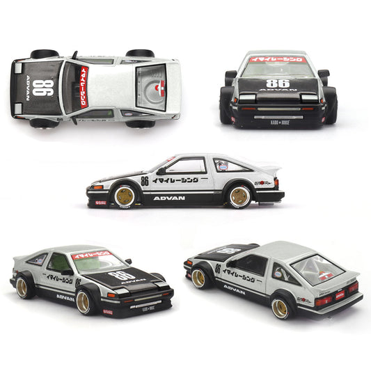 Mini GT Toyota Sprinter Trueno Kaido Street V2 Silver / Black (218)