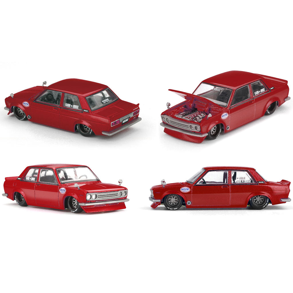 Mini GT Kaido House Datsun 510 Street Nismo V3 Red (229) (1:64 Scale)