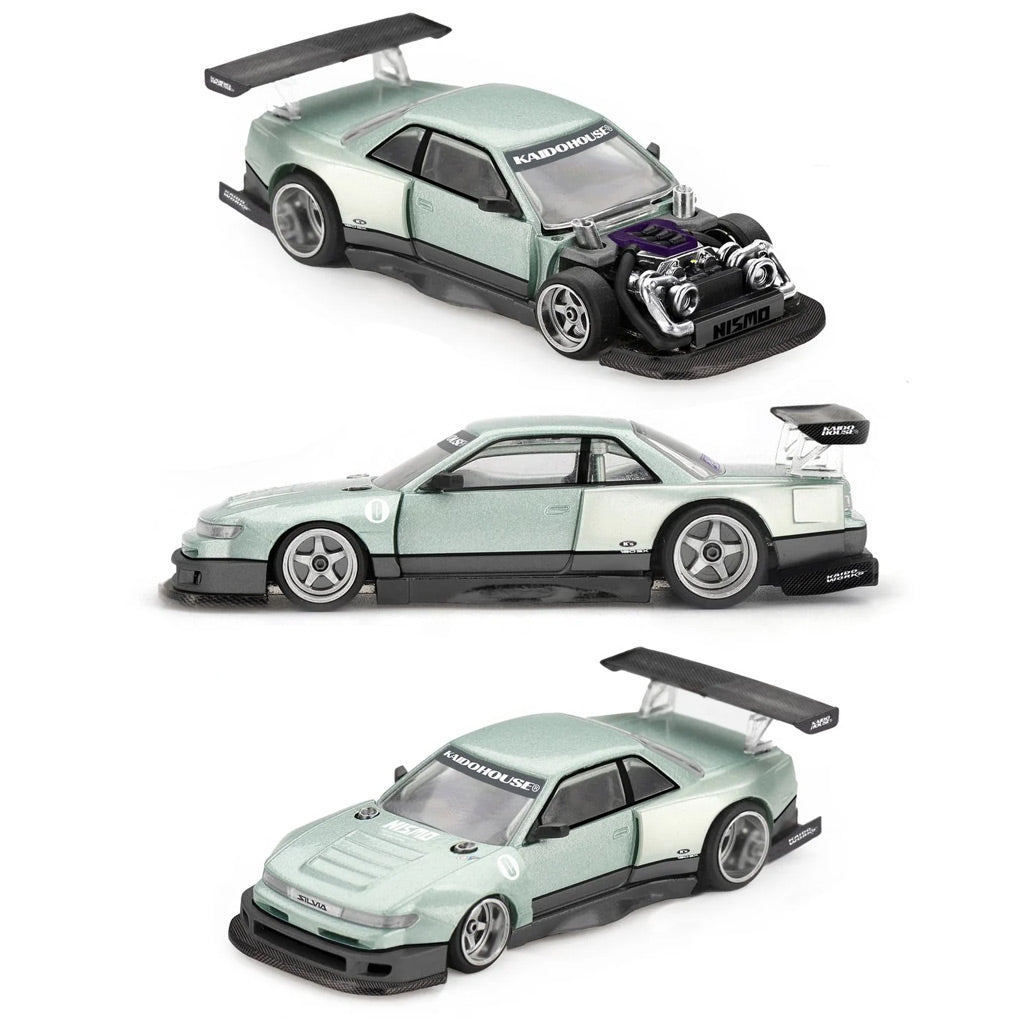 Mini GT Nissan Silvia S13-R Kaido Works V1 (232) (1:64 Scale)