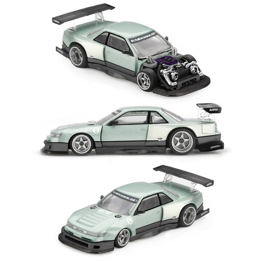 Mini GT Nissan Silvia S13-R Kaido Works V1 (232) (1:64 Scale)